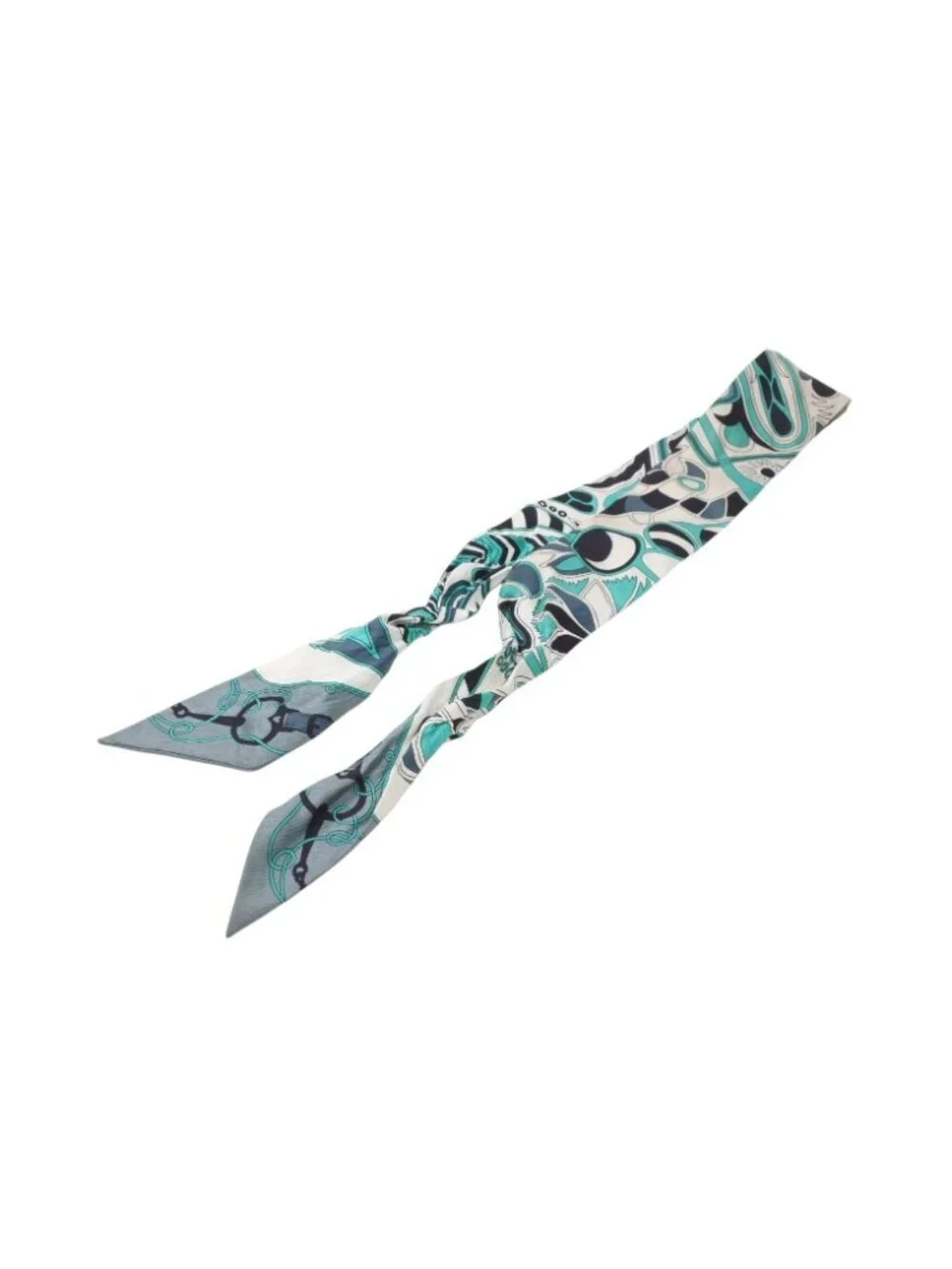 Hermes Twilly Folklore Green Multicolor Scarf